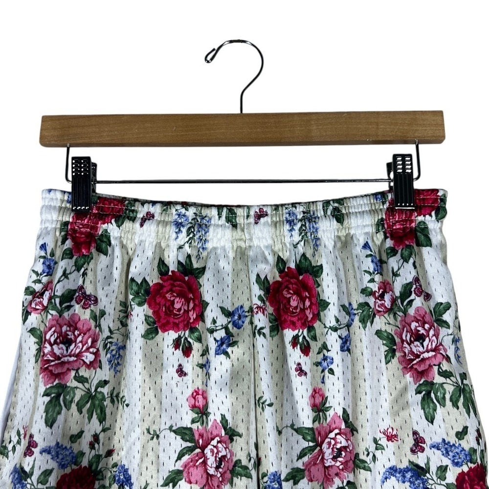NWT Lost Files SS 2023 Floral Rose Mesh Basketball Shorts Streetwear Size M - Picture 2 of 6